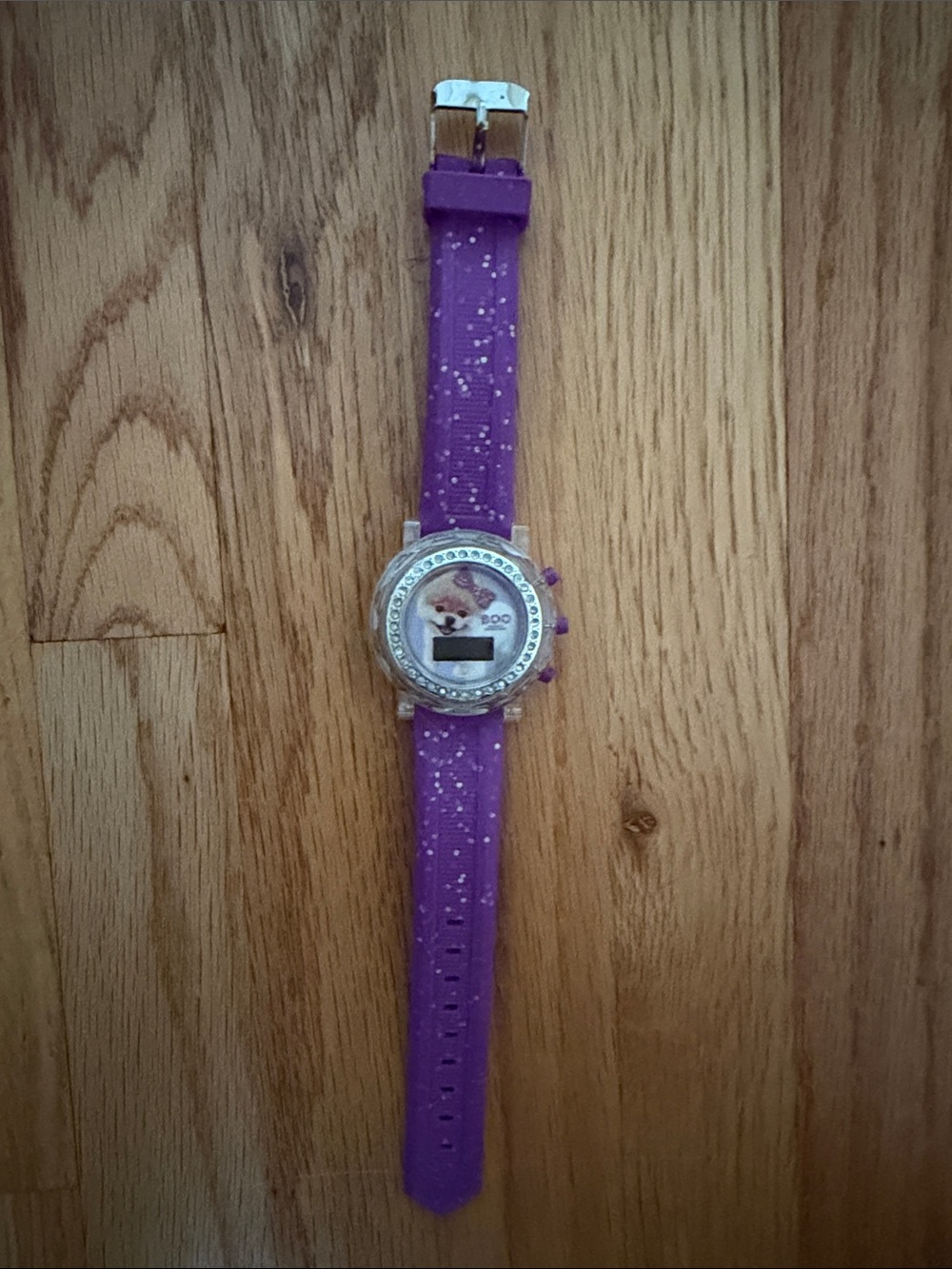Boo The World’s Cutest Dog Purple Glitter Kids Watch Quartz Buddy Boo Inc.